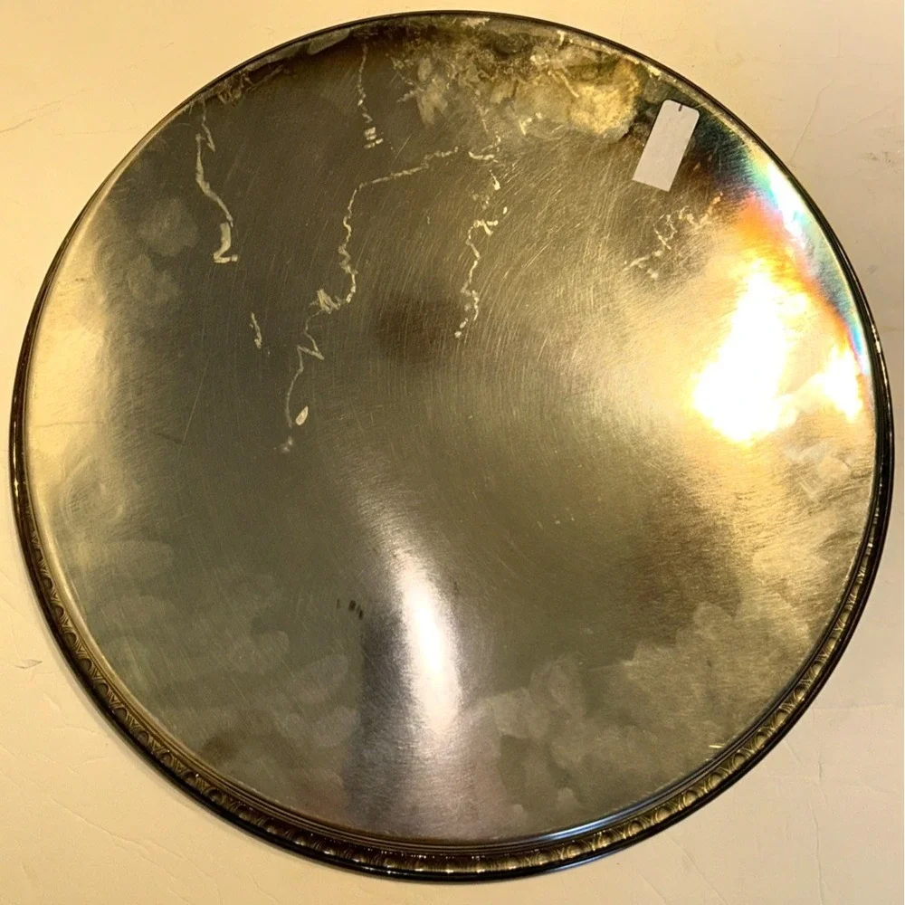 Oneida Silver Plate Decorative Serving‎ Tray with Ornate Pattern 15